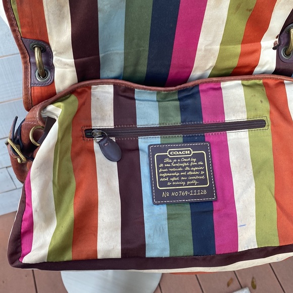 Coach whiskey Vachetta Leather Leigh 65th Anniversary Legacy Bag #11128 - Picture 3 of 9